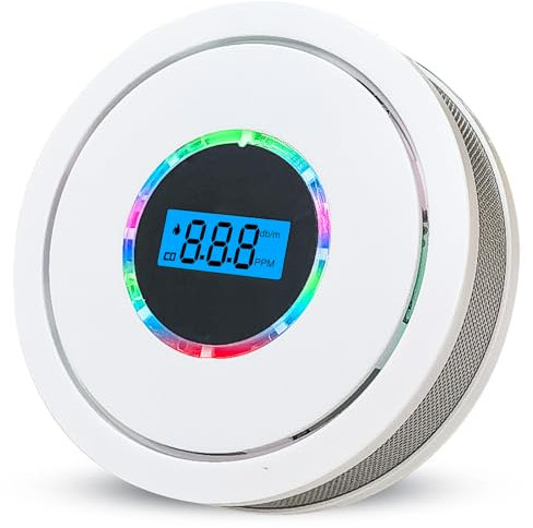 Combination Carbon Monoxide Alarm Detector & Smoke Alarm, Replaceable Battery Operated Alarm Detector with Digital Display and Voice Alarm,For Your Home, Garage, Office (AA Batteries NOT Included) …
