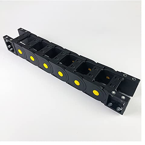 QSCTYG kabelschleppkette Gestell 25x75 Nylon-Mochine-Schleppzeile 25 Kunststoff Kabelkettenschleppkette Übertragungsketten Bridge Typ L (Bending Radius : 100mm, Inner Size : 25x75 mm)