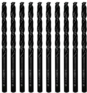 DelitonGude 5,5 mm HSS M35 Cobalt Twist Trapano, acciaio ad alta velocità, set 10, adatto per acciai, ghisa e altri metalli (5,5 mm)