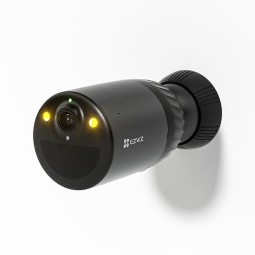 EZVIZ Telecamera di sicurezza wireless 2K+, spazio di archiviazione gratuito da 32 GB, durata della batteria di 270 giorni, nessuna stazione base richiesta, visione notturna a colori, rilevamento di