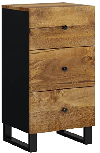 vidaXL Sideboard mit 3 Schubladen 40x33,5x75 cm Massivholz Mango