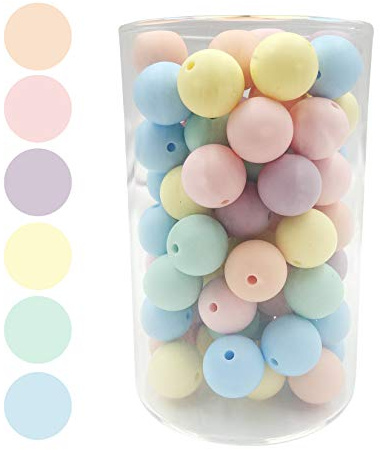 Silikon DIY Perlen 12mm 50pc für Die Herstellung Von Armband Halskette - Slicone Lose Candy