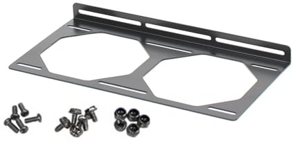 Osdhezcn Radiator Holder for 120MM 240MM 360MM Computer Case - Mount Bracket and Internal Fan Holder - Zinc Coated PC Accessory