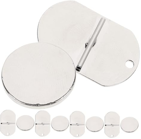 TINEASUR Convertisseur Broche Magnet Mini, Lot de 5 Paires, Boucle Magnétique Argentée, Compact et Résistant, pour Robe et Souvenir