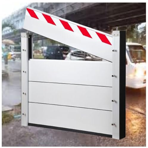 Plaque de rétention d'eau en aluminium pour portes, porches, garages, caves, volet anti-inondation avec seuils d'entrée extérieurs 103 x 80 cm