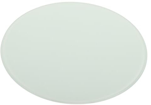 Cabilock Tabla De Cortar De Vidrio Templado Redonda para Cocina y Encimeras Antideslizante Resistente y Fácil De Limpiar para Cortar Frutas y Verduras Espacios Pequeños