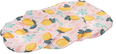 DECHOUS 3pcs Reusable Fabric Bowl Covers Elastic Stretch Food Storage Lids for Freshness for Bowls Dishes and Leftovers Lemon Pattern
