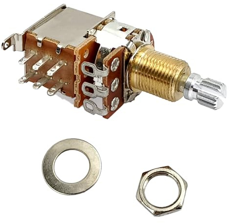 A500K/B500K Push Pull Guitar Control Pots Volumes Potentiometers Guitar Switches Knob Linears Taper Potentiometer Enduring