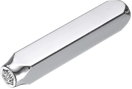 QUARKZMAN 1/4 (6mm) Punzone 40Cr Acciaio Legato, Punzone con Carino Motivo a Fiocco di Neve Strumento per Pressatura per Metallo Plastica Legno Pelle