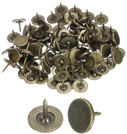 QUARKZMAN 150 Piezas Clavos de Tapicería Clavo de Pulgar Clavos Bronce