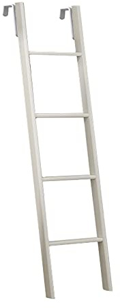 Scaletta portatile per letto a castello con ganci, per sottotetto e camper, per bambini, ragazzi e anziani, 1,4 m, colore: bianco