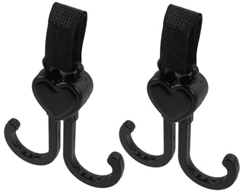 LIFKOME 2 Ganci Per Accessori Per Passeggino Ganci Per Passeggino Clip Per Borse Per Pannolini Gancio Per Carrello Della Spesa Gancio Essenziale