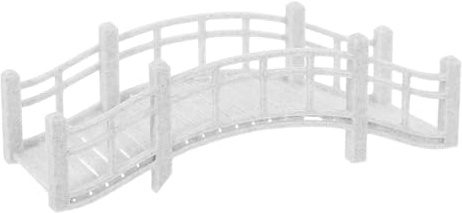 IWOWHERO Miniatur Bogenbrücke Gartenbrücke aus Wasserdichtem Material Klein Vintage Dekoration für Aquarium Puppenhaus und Mikrolandschaft