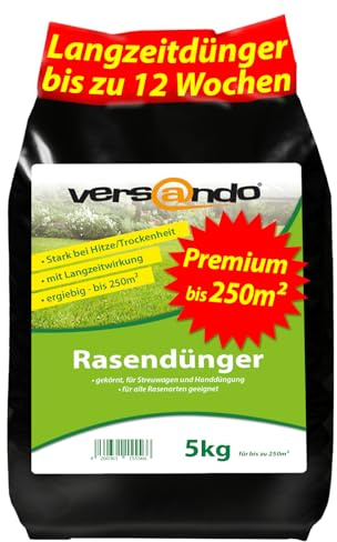 versando 5 kg hasta 250 m² de abono efecto prolongado césped