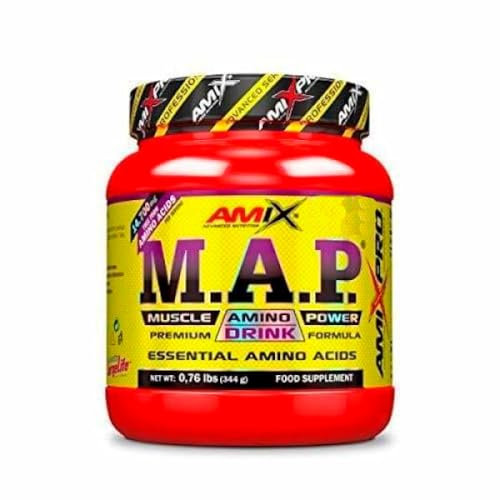AMIX - Aminoácido en Polvo Muscle Amino Power - Suplemento Alimenticio que Aumenta la Fuerza y la Resistencia Muscular - Sabor Natural - 300 g