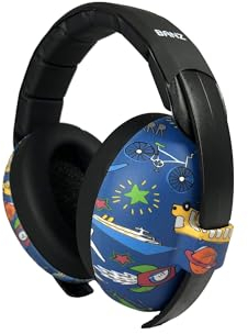 Banz Bubzee Baby-Gehörschutz 0–36 Monate –– Baby-Kopfhörer mit lauter Geräuschunterdrückung und Ohrenschützern für Kleinkinder, verstellbare Größe