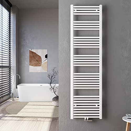 Heilmetz Weiß Badheizkörper 50 x 180 cm Handtuchtrockner 739 Watt Leistung Heizkörper Bad Mittelanschluss Handtuchheizkörper