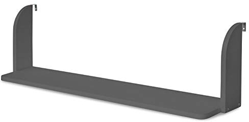 Homestyle4u Einhängeregal für Hochbett & Etagenbett, Grau, Holzregal | Praktisches Hängeregal aus Kiefernholz - 83x18x25 cm - Ideal als Ablage für Kinderzimmer, Bücher und Spielzeug