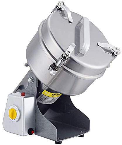Aocay Spice Grain Herb Electric Grinder, Stainless Steel Crusher Grain Mills with Safety Protection Function, 5 Min Timer, 270° Swing Superfine Grinding for Dry Items