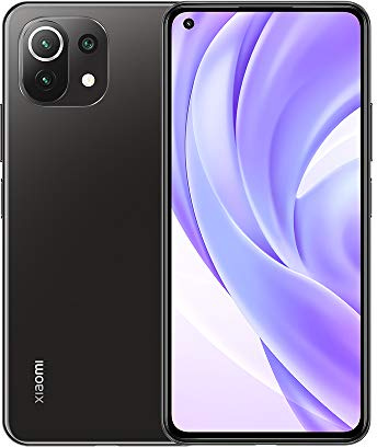 Xiaomi Mi 11 Lite Smartphone,6GB 64GB Teléfono Móvil,6.55”FHD+DotDisplay,Cámara principal de 64MP Procesador 732G Qualcomm Snapdragon,AI Face Unlock,Android 11 con NFC Google Pay,Versión Global(Negro)