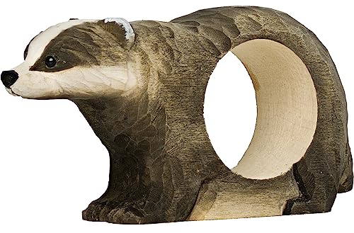 Wildlife Garden Napkin Anneau Badger