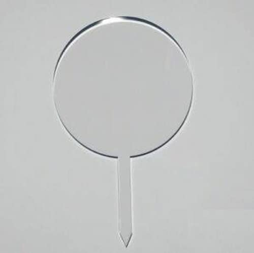 25 Blank Clear 3mm Acrylic Cake Toppers Bulk Wholesale Acrylic Shapes (CIRCLE)