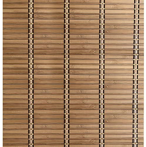 Duchunsheng Bambus Rollo 60 90 100 110 120cm Width, Bambusrollo Sonnenschutz Schatten Für Indoor-Outdoor-Garten, Holzrollo Für Fenster - Ohne Bohren Outdoor Rollo