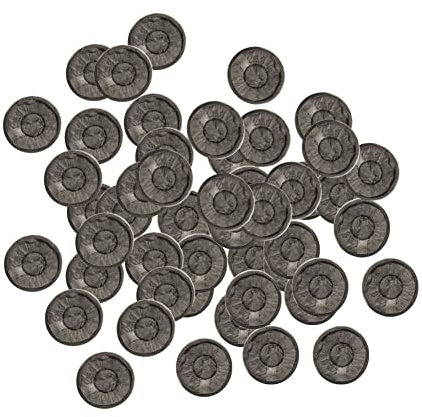 ISAKEN 50 Pezzi Vassoio per Piantine, Torba in Dischetti per la Coltivazione di Piante, Blocco di Nutrizione per Giardino Piante Fiori Verdure, Regali di Giardinaggio (40mm)