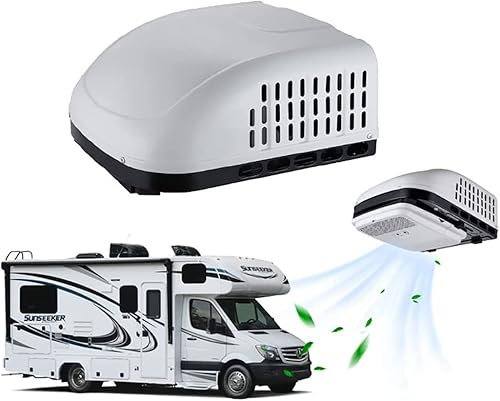 SONLED Climatiseur de Toit pour Camping-Car 15 000 BTU Climatisation de stationnement électrique Refroidissement Uniquement, système de climatisation pour Camping-Car pour Voiture, Camping-Car