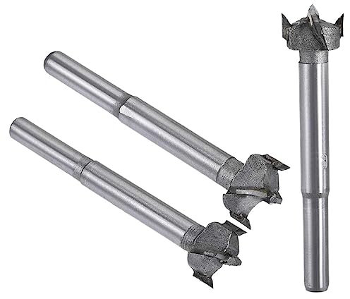 MACHSWON Forstner - Set di 3 punte da trapano in carburo di tungsteno, per sega a tazza per legno, 16 mm, 17 mm, 18 mm, per lavorazione del legno