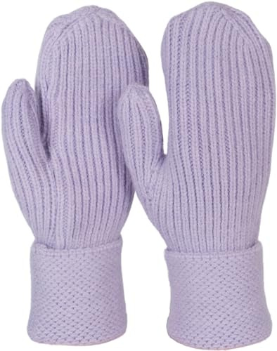 styleBREAKER Damen Fausthandschuhe Perlrippen | Elastischer Handwärmer ohne Daumen, doppelter Bund gegen Kälte, Einheitsgröße passend für 16-21 cm Handumfang, warm.