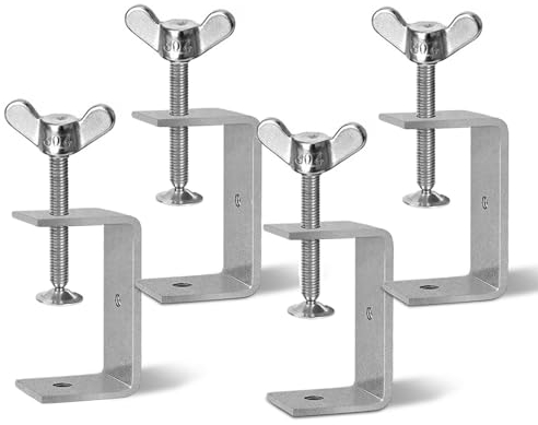 GothicBride 4pcs Morsetto a C 85mm Morsetto a Vite Inossidabile Morsetti da Falegname Regolabile per Saldatura Montatura Domestica, Campo di Serraggio 29-73 mm