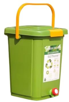 BohrenCL Composter, compostiera termica da 20 l, in plastica, compostiera rapida, per cucine e rifiuti da giardino, piccola compostiera da giardino, secchio per compost, contenitore per rifiuti