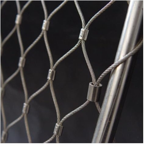ZHZHXR Flexibles Kabelbalustradennetz, 2mm Drahtdurchmesser Höhenschutznetz, Pflanzenkletternetz Mehrzweck-Seilgeflecht, DIY Dekorativ(Color:5cm,Size:3x5m)