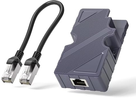 EDUP Starlink TR9605 Dishy V2 Câble adaptateur RJ45 pour commutateurs réseau | Connectivité de pontage pour récepteurs satellites et modems | Câble plat vers adaptateur RJ45