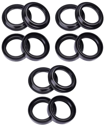 37x50x11 Motorrad Vorne Schock Gabel Dämpfer Öl Dichtung 37 50 Staub Abdeckung for Hon * VFR750 VFR750F RC24 Abfangjäger VFR 750(6pcs seal 6pcs cover)