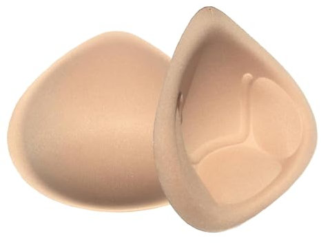 FESVINA Bra Pads Inserts Triangle Romovable Bra Cups Pads Breast Enhancers for Bikini Swimsuit Sports Bra 2XL