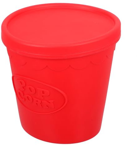 BRIGHTFUFU Cubos De Palomitas Reutilizables De Silicona Contenedor Tapa Para Snacks Para Fiestas y Microondas Almacenamiento Práctico De Dulces y Chucherías
