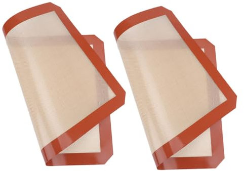 TOPPERFUN 2piezas Estera De Antiadherente Para Hornear Para Macarons y Galletas Reutilizable y De Limpiar