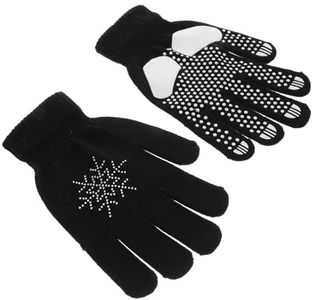 GALPADA Guantes De Patinaje sobre Hielo para Niños Y Niñas con De Nieve Y Imitación, Cálidos Guantes Esquí Invierno, Accesorios Patinaje Artístico Ideales para