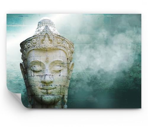 ARTTOR Papel pintado autoadhesivo Deluxe - Buda Gráficos Turquesa - 150x105 cm - Fotomurales XXL Moderna Decorativos Murales Papel tapiz fotográfico Dormitorio Para la sala - WF4AA150x105-4342