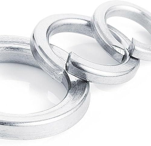 20 Stück Federscheiben, Unterlegscheiben aus Edelstahl 304/316, rechteckige Federscheiben for Bolzen, Schrauben, M2/M2,5/M3/M4/M5/M6/M8/M10/M12(M3-304 Stainless Steel)