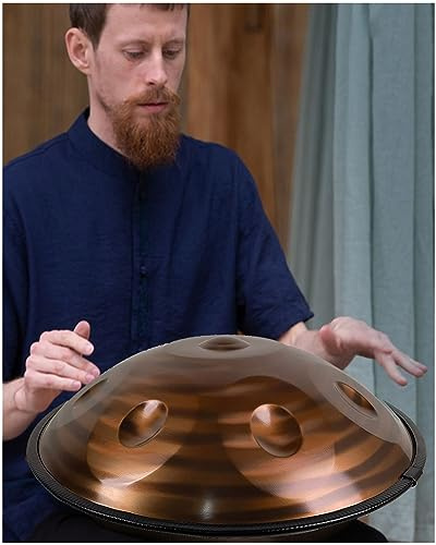 Handpan Drum Steel Drum Percussion Instrument für Klangheilung und Meditation - 22 Zoll, 432HZ/440HZ in D-Moll