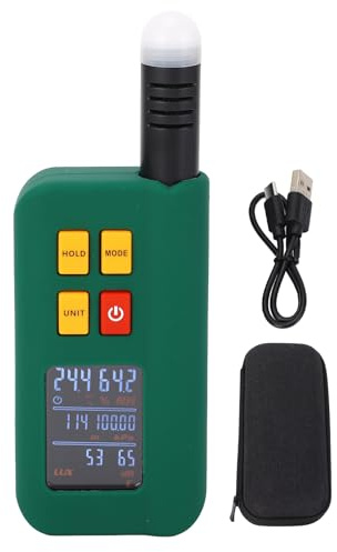 Environment Tester Environment Detector Environment Monitor Multi Function Temperature Humidity Altitude Pressure Noise Light Measurement Device for Library Workshop Outdoor
