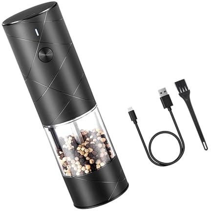 Macinino elettrico multifunzionale con macinino sale pepe in ceramica Grinder regolabile per macinazione caffè macinino elettrico