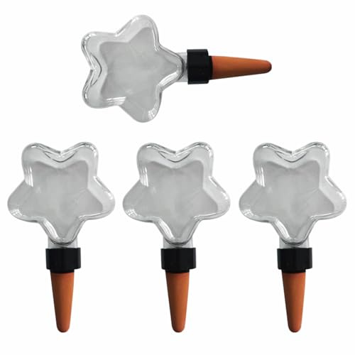 Pflanzen-Bewässerungskugel-Set mit Herz-/Sternen, 4-teiliges Set für Innenblumen, Außenzwiebel-Tropfer, große Kapazität, Bewässerung