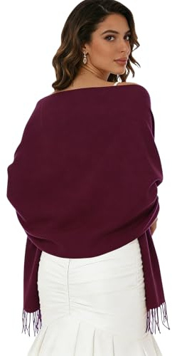 Sumolux Scarf for Women Pashmina Shawls Wraps for Evening Dresses Wedding Bridesmaid Gifts Winter Warm Soft Scarves