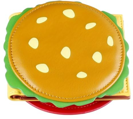 Portafoglio divertente Portamonete pieghevole in pelle per portamonete Portafoglio Kawaii per donne, ragazze, signore 4, 5x4, 5x1 pollici