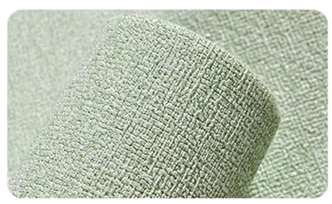 SUBLXPoten Rouleau Isolant Thermique Papier peint auto-adhésif épais, isolant thermique, couleur unie, lin, décoration murale, rénovation, anti-collision(Light green,50cmx280cm)