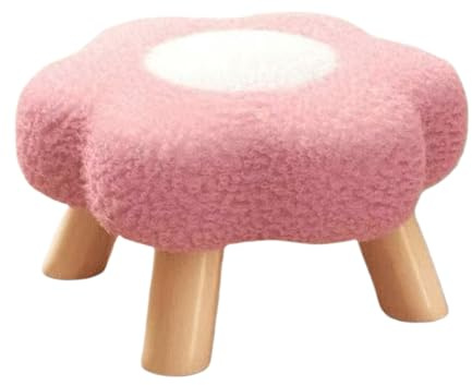 Flower Shaped Ottoman - Seat Furniture | Footrest Stool | Indoor Dorm Bedroom Living Room Nursery College Playroom Entryway Sofa Under Desk Apartment